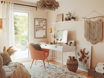 Bungalow-128-Homeoffice-Arbeitsecke